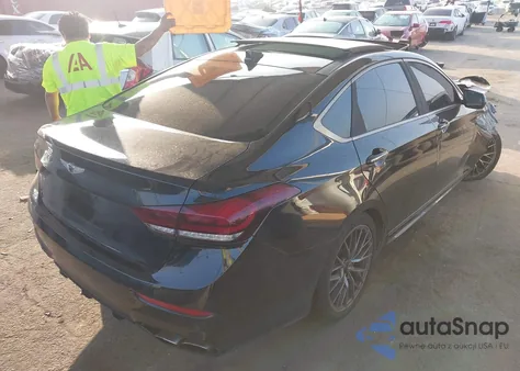 2018 Genesis G80 3.3T Sport z USA, uszkodzony, nr VIN KMHGN4JB2JU237568